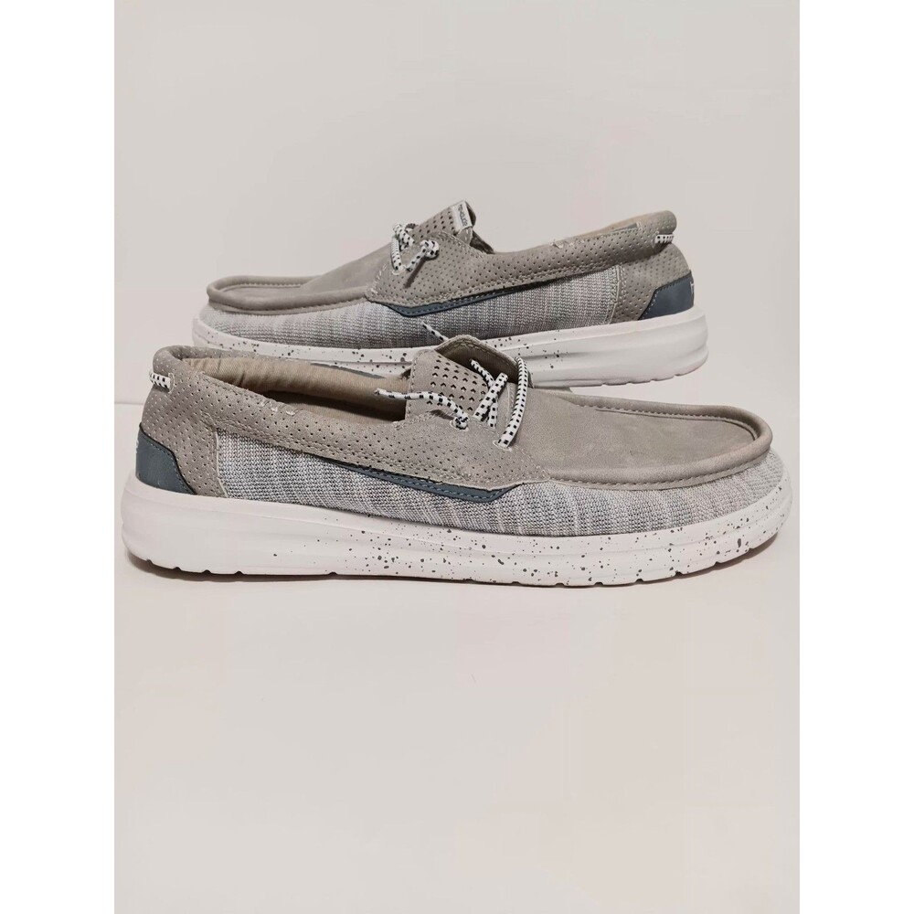 Hey Dude Welsh Grip Men's Gray Slip On Shoes Sz 12